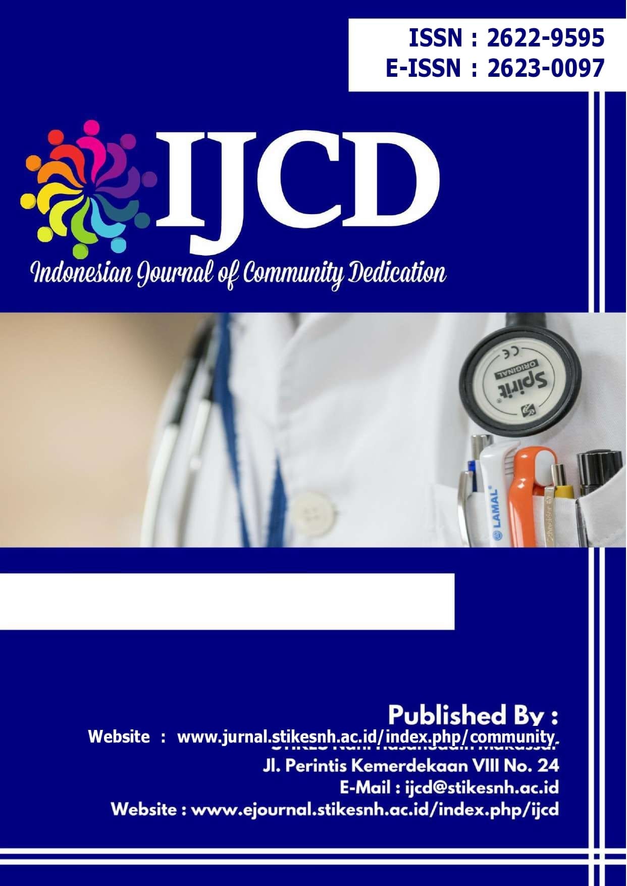 					View Vol. 5 No. 1 (2023): Indonesian journal of Community Dedication
				