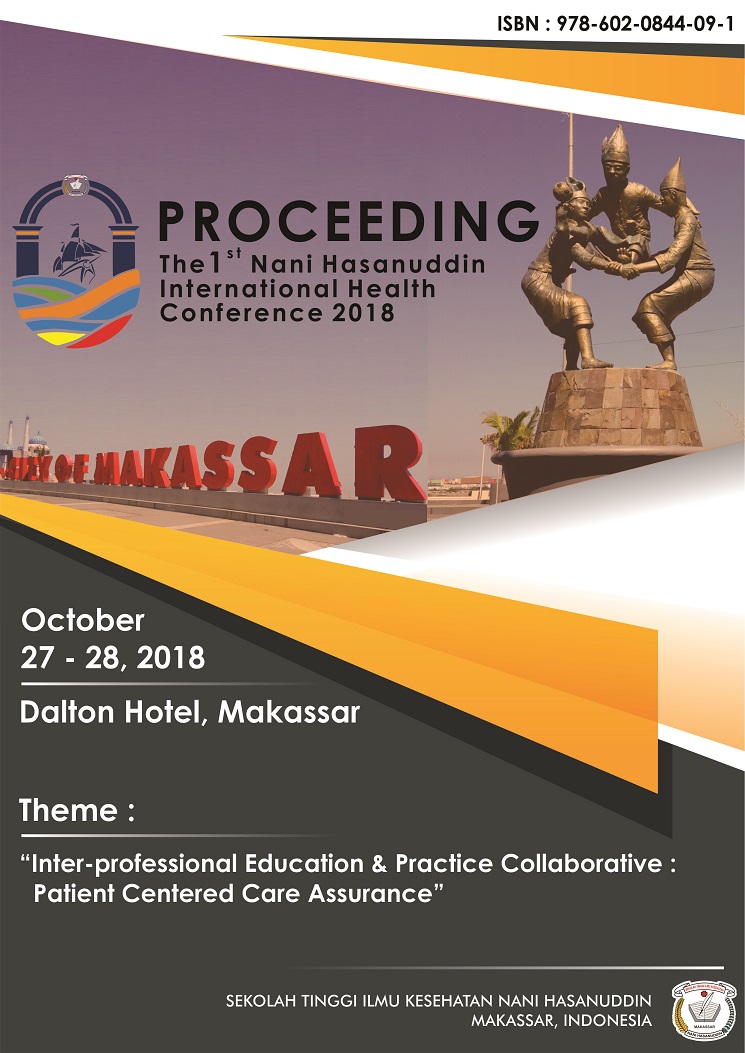 					View Vol. 1 No. 1 (2018): The 1st Nani Hasanuddin International Health Conference 
				